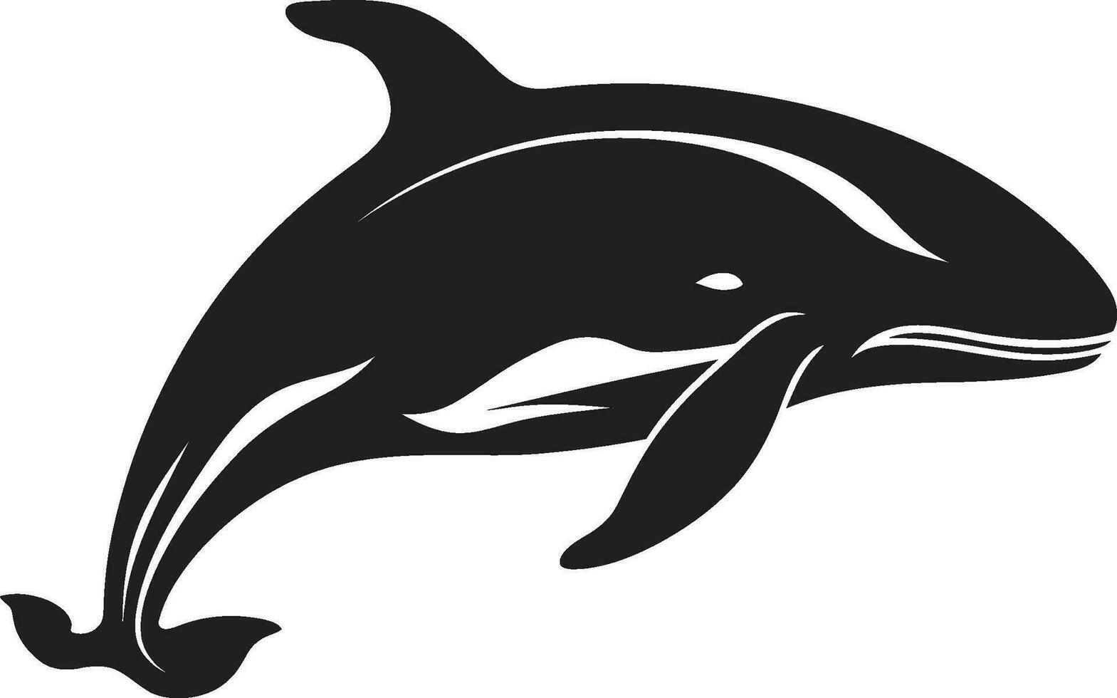Coastal Charm Iconic Whale Vector Wave Rider Whale Logo Design