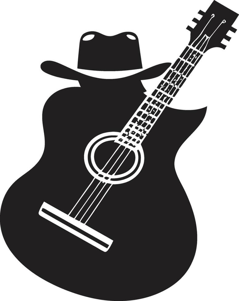 Fretboard Fusion Guitar Logo Design Melody Montage Vector Guitar Icon
