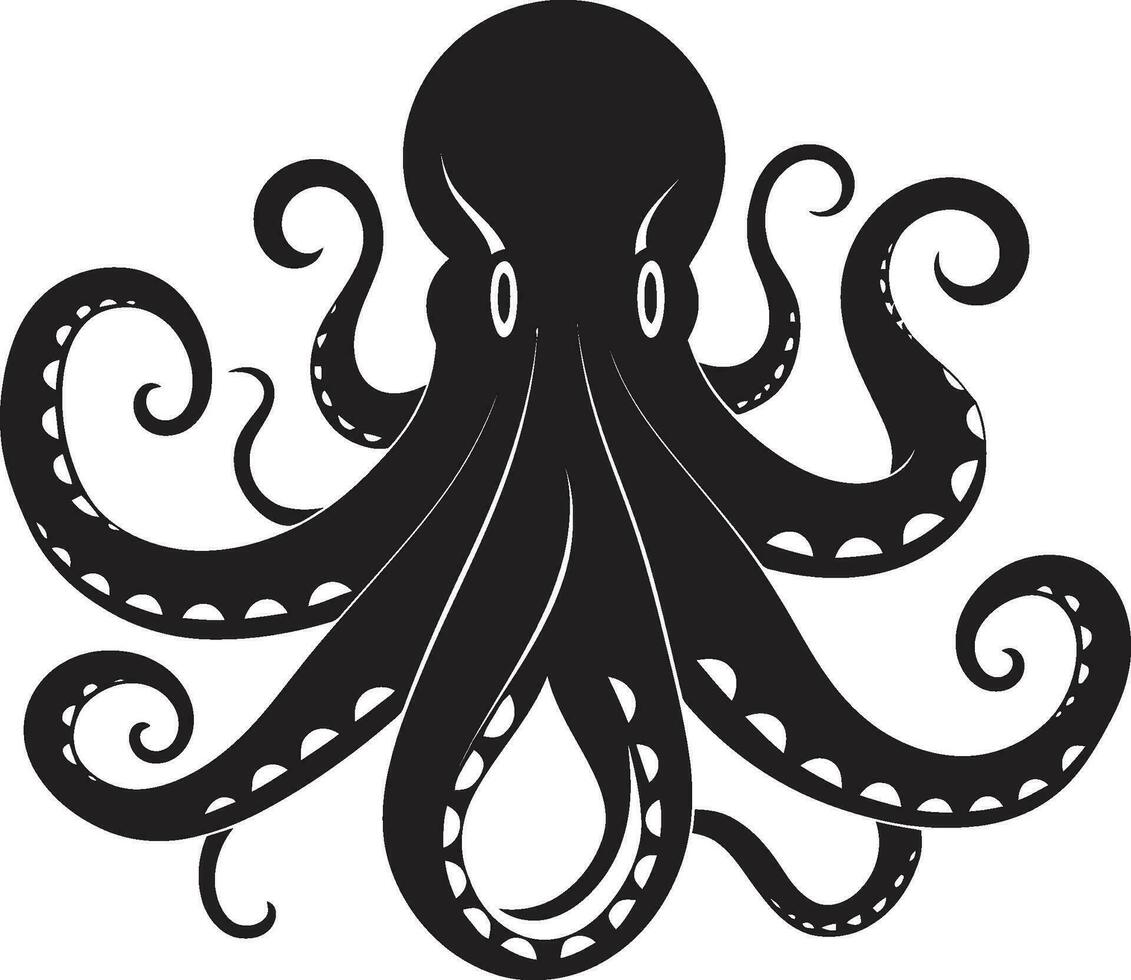 Aquatic Artistry Octopus Icon Vector Deep Dive Designs Octopus Logo Design