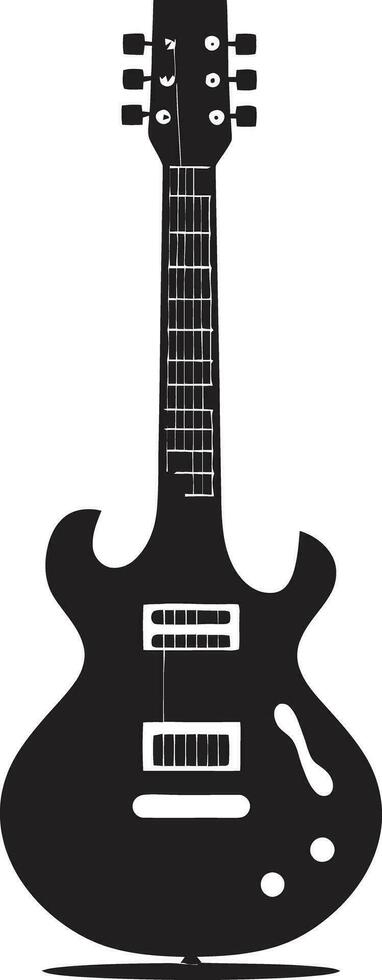 rítmico ensueño guitarra logo vector símbolo calado fantasía guitarra icono diseño icono