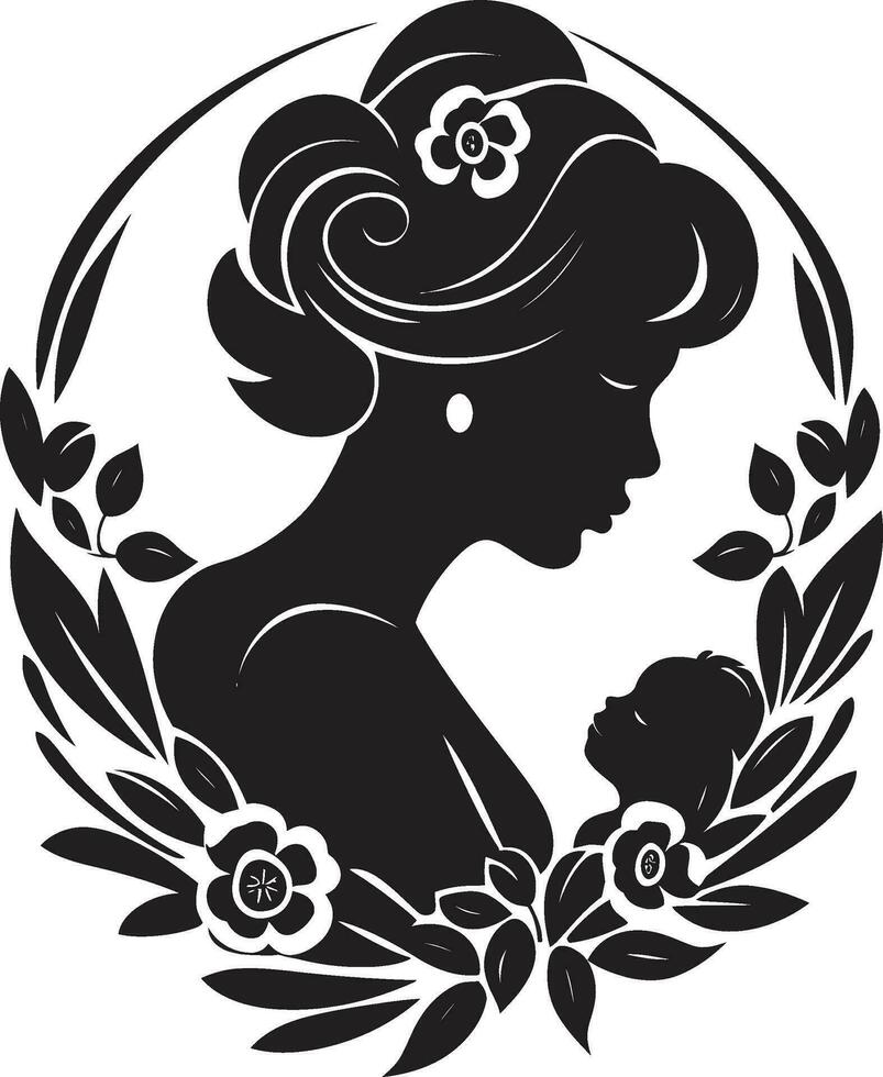 sentido armonía logo vector icono oferta corbatas mujer y niño emblema