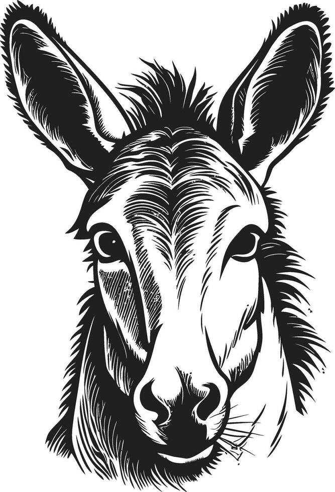 duradero elegancia icónico Burro vector equino emblema Burro logo diseño