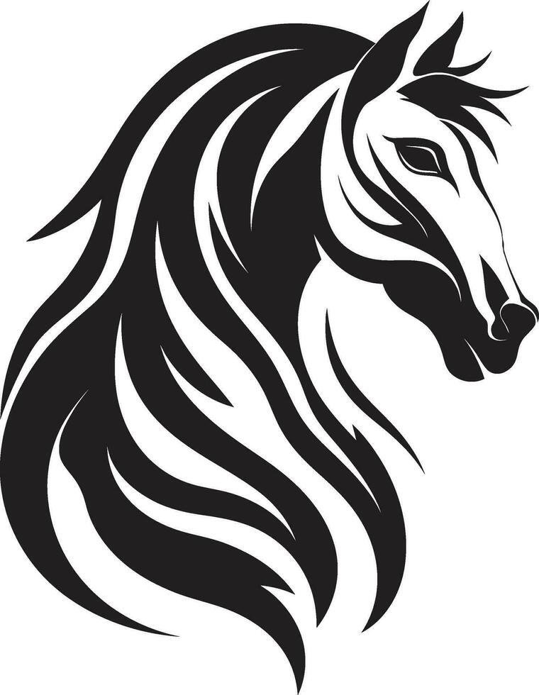 Canter Charm Emblematic Horse Design Regal Runners Horse Icon Vector