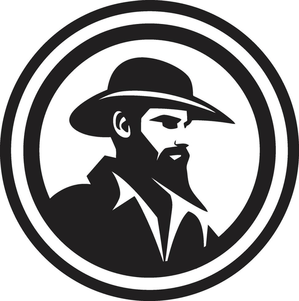 Rural Rhythms Farmer Icon Vector Crop Champion Farmer Logo Design