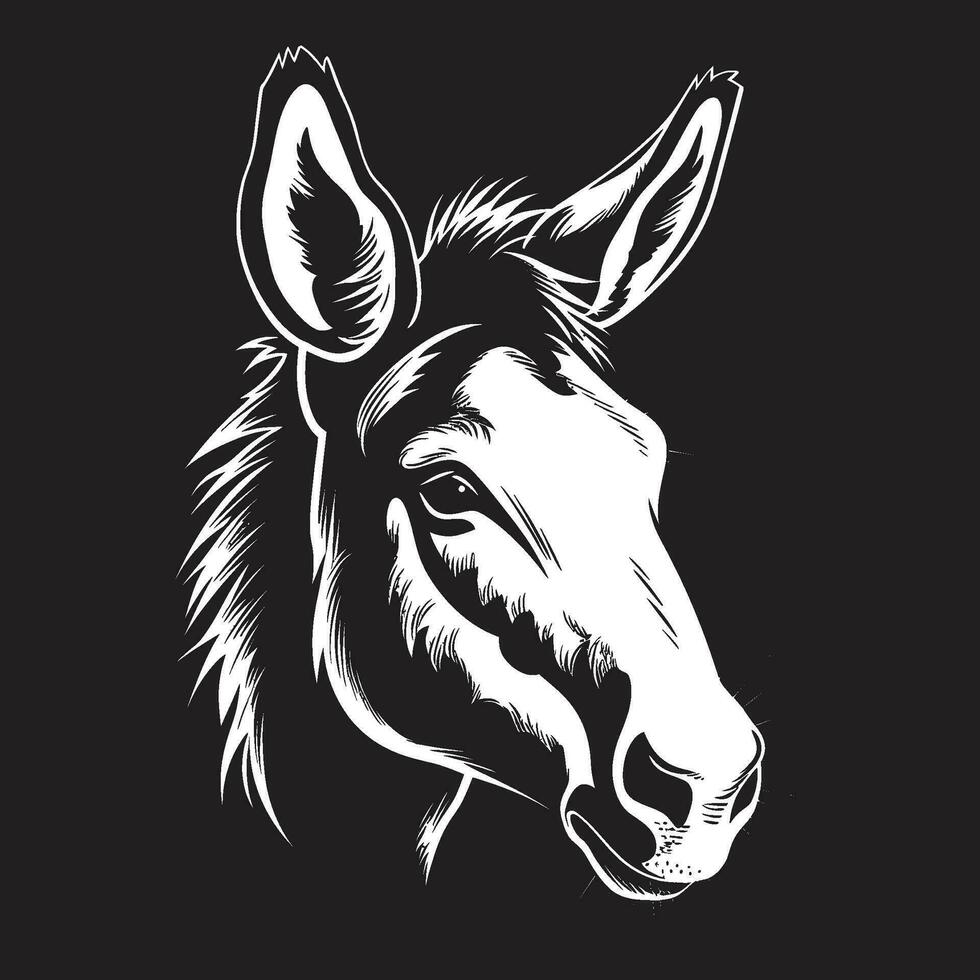 Assured Ass Logo Vector Icon Stubborn Strength Donkey Emblem Design