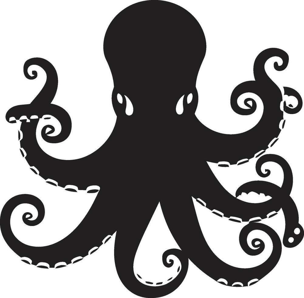 Deepwater Delights Octopus Icon Vector Inkwell Insights Octopus Logo Design