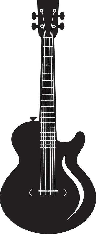Chordal Chronicles Guitar Icon Vector Symbol Rhythmic Reverie Guitar Logo Vector Art
