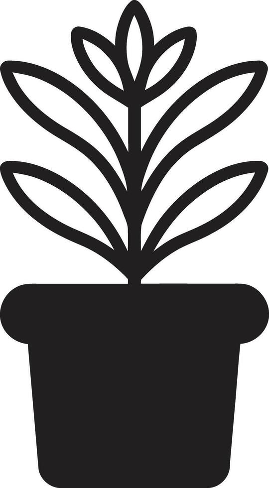 Verdant Visions Logo Vector Icon Foliage Fusion Plant Emblem Design