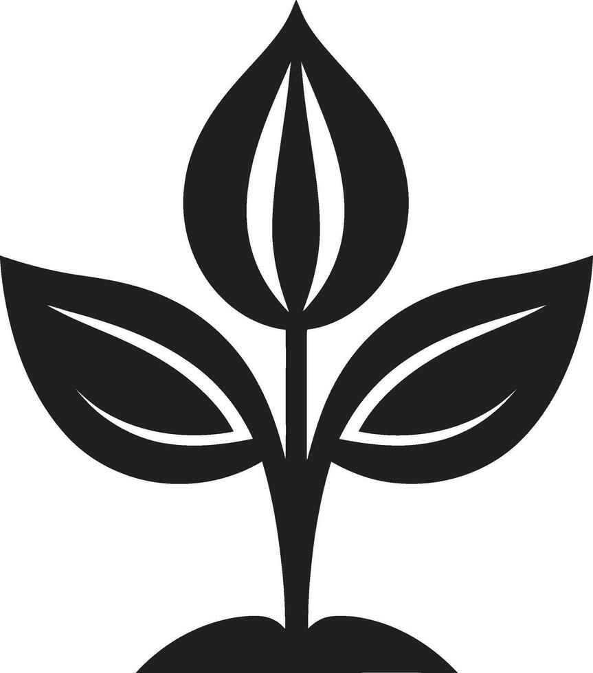 Verdant Visions Logo Vector Icon Foliage Fusion Plant Emblem Design