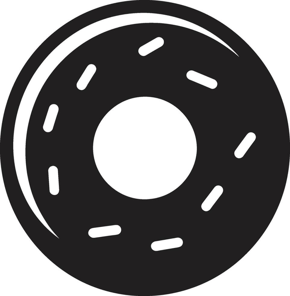 azucarado sensación rosquilla logo diseño escarchado fusión rosquilla icónico emblema vector