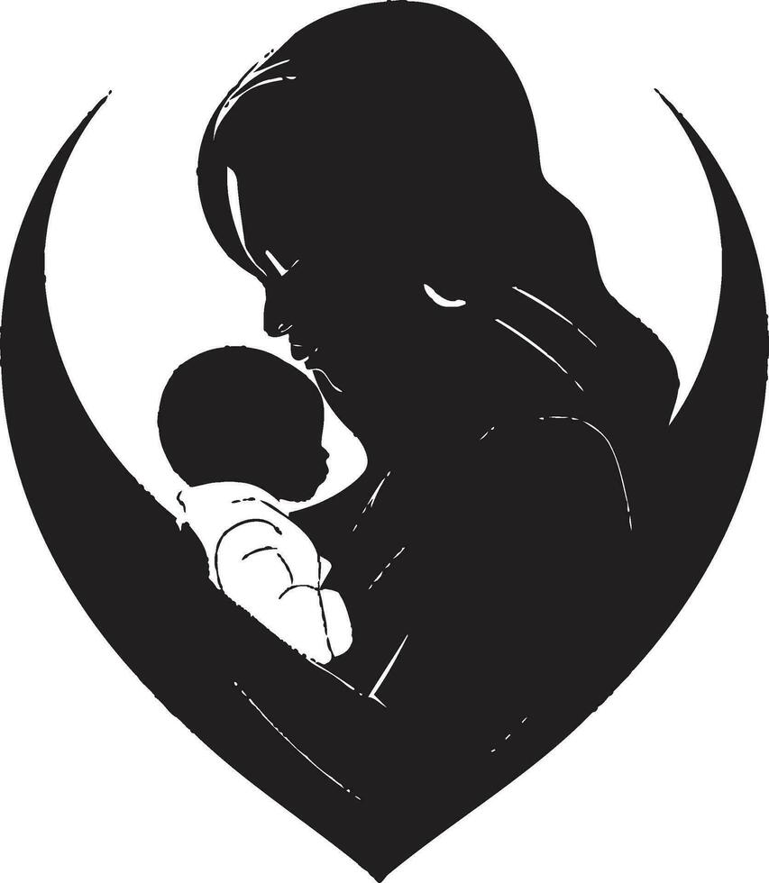 eterno enlace emblema de madres día querido conexión icónico diseño vector