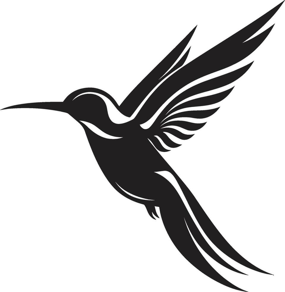 Flight Fantasia Hummingbird Vector Design Vibrant Verve Hummingbird Logo Symbol