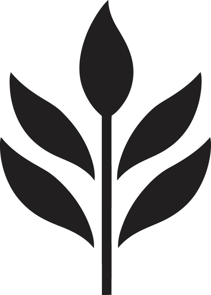 botánico belleza planta logo diseño hojas perennes elegancia emblemático planta icono vector