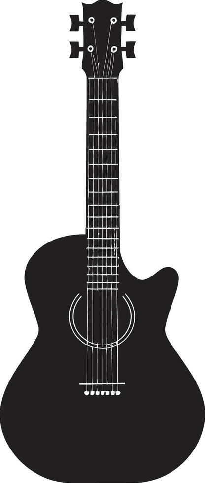 melódico mosaico guitarra icono diseño icono armonía refugio guitarra logo vector gráfico