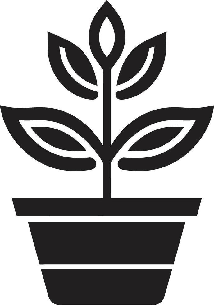 botánico brillantez emblemático planta icono verde visiones logo vector icono