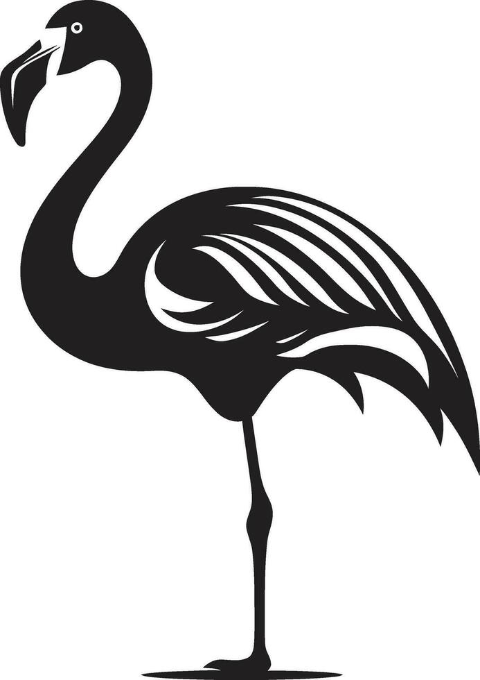 Rosy Wings Flamingo Logo Vector Artwork Pink Majesty Flamingo Emblem Design