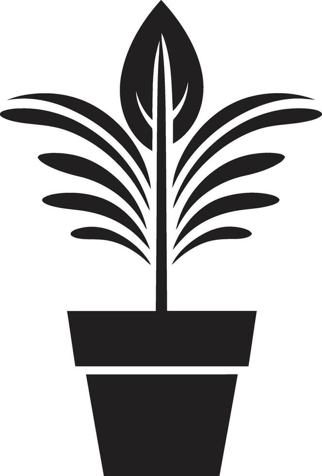 Photosynthetic Pride Iconic Plant Vector Natures Palette Plant Logo Design