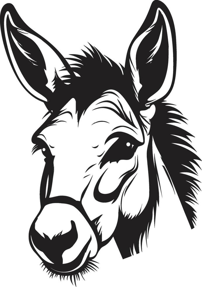 duradero elegancia icónico Burro vector equino emblema Burro logo diseño