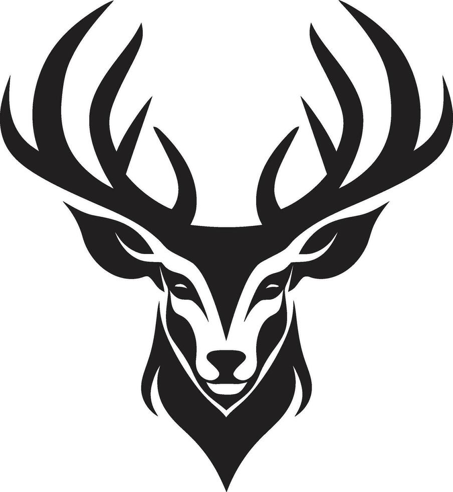 Wild Beauty Deer Head Emblem Vector Natures Pride Deer Head Logo Vector Icon