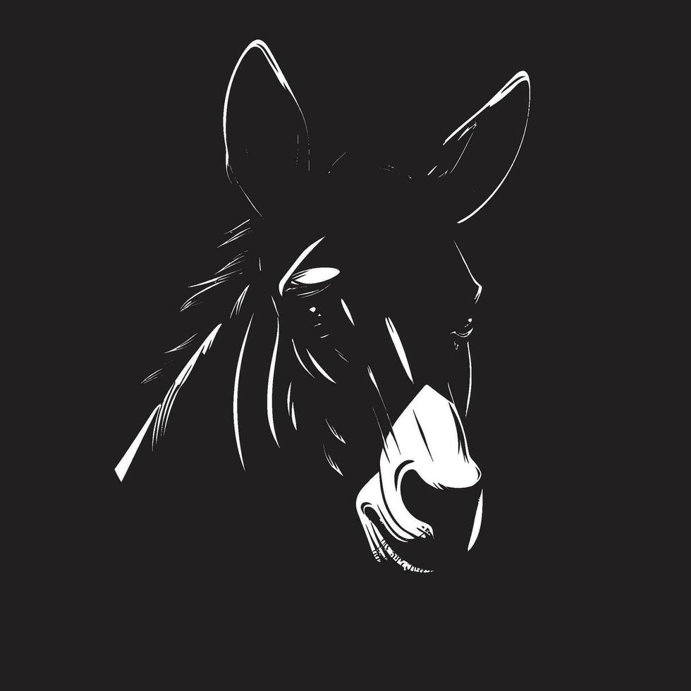 duradero elegancia icónico Burro vector equino emblema Burro logo diseño