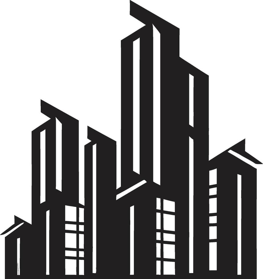 Urban Insights Real Estate Icon Vector Residential Radiance Iconic Property Emblem