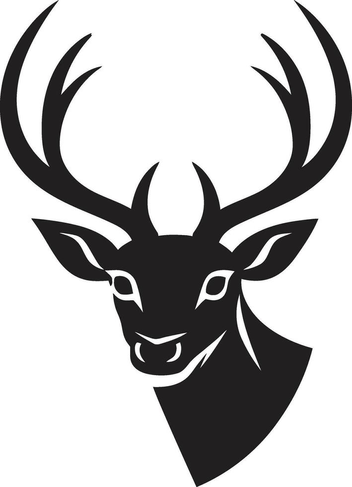 Majesty in Motion Deer Head Emblem Vector Timeless Elegance Deer Head Logo Vector Art