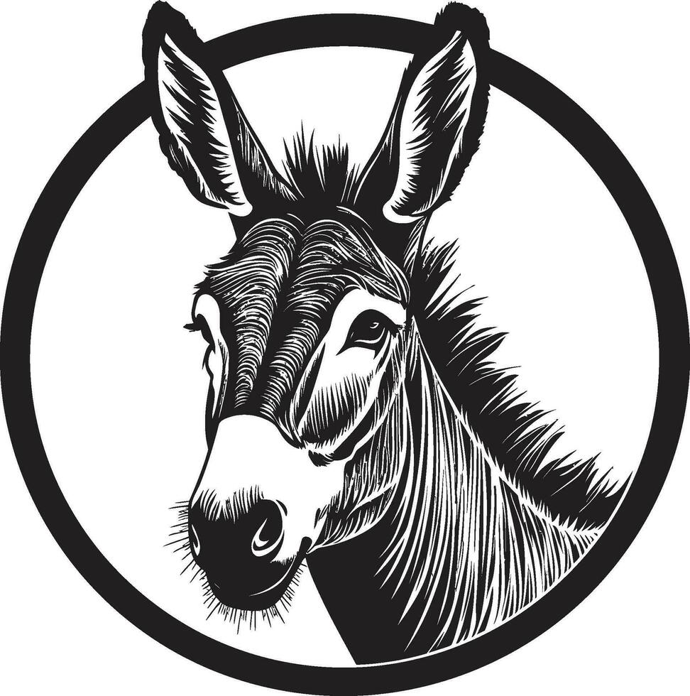 duradero elegancia icónico Burro vector equino emblema Burro logo diseño