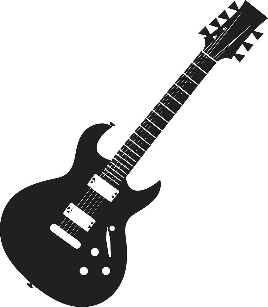 Serenade Style Guitar Logo Vector Symbol Chordal Canvas Guitar Iconic Logo Vector