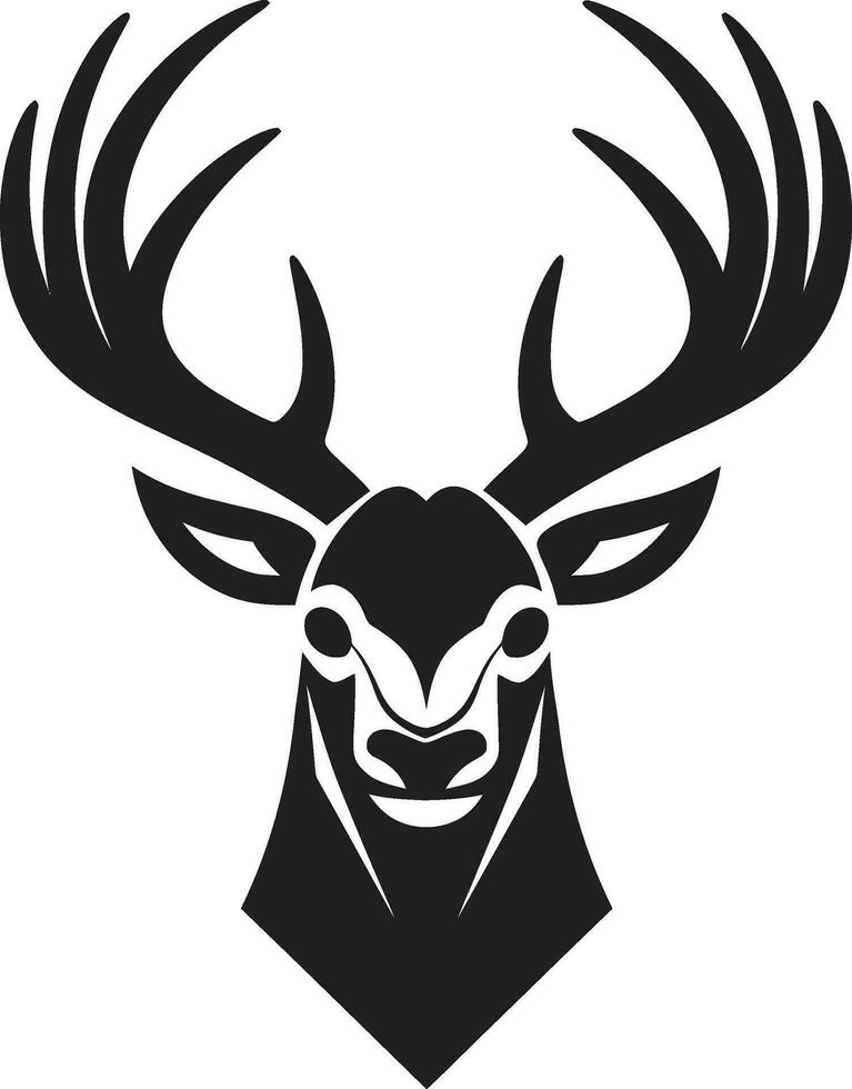 Elegance in Nature Deer Head Emblem Vector Graceful Guardian Deer Head Logo Vector Design