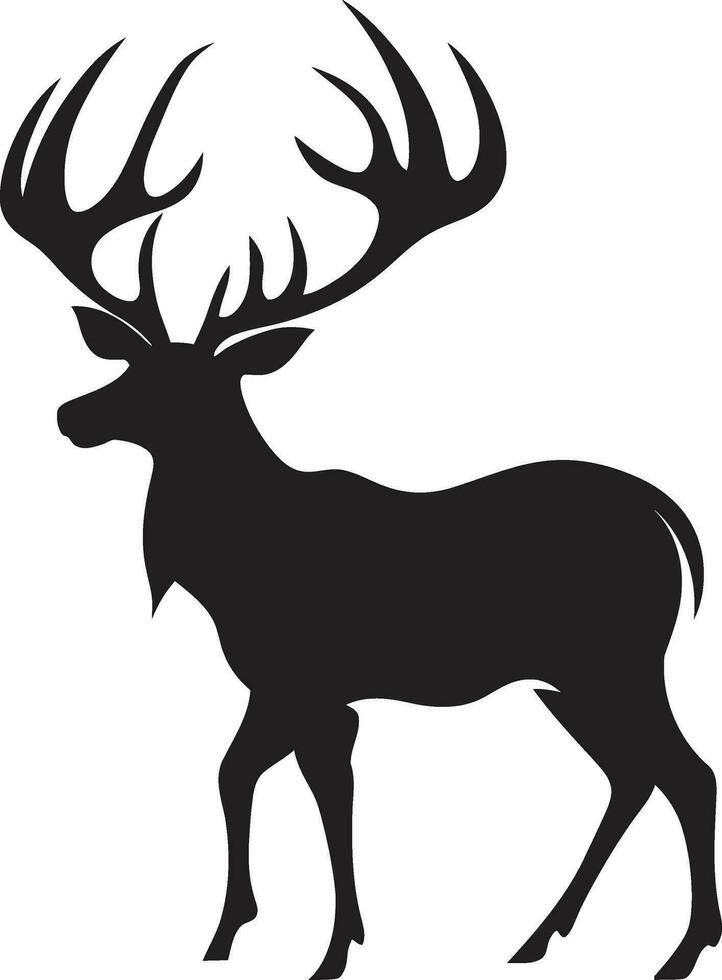 cuerno impresiones ciervo cabeza logo vector diseño majestuoso símbolo ciervo cabeza emblema vector
