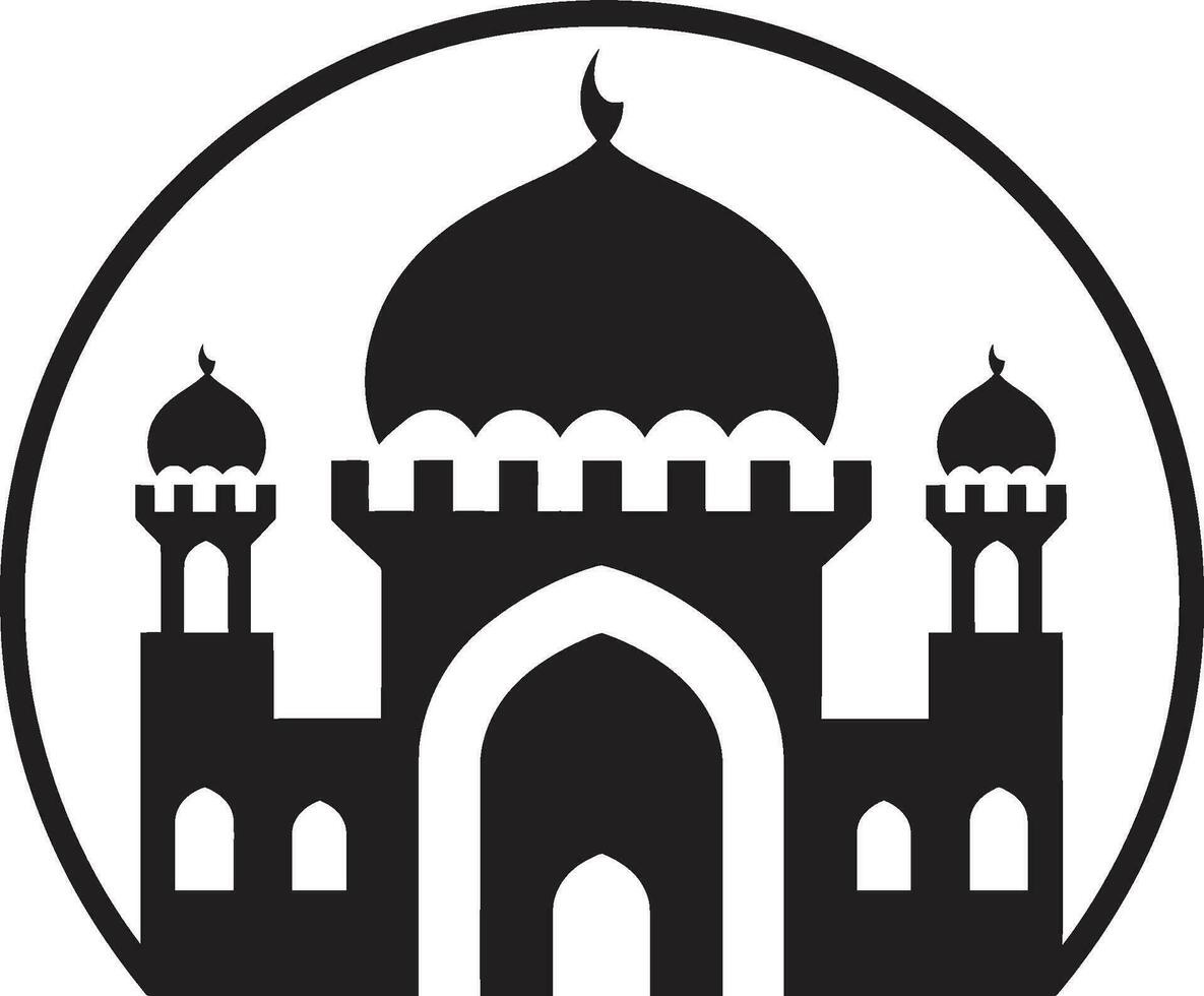 Mosque of Tranquility Mosque Icon Vector Faithful Edifice Iconic Emblematic Design