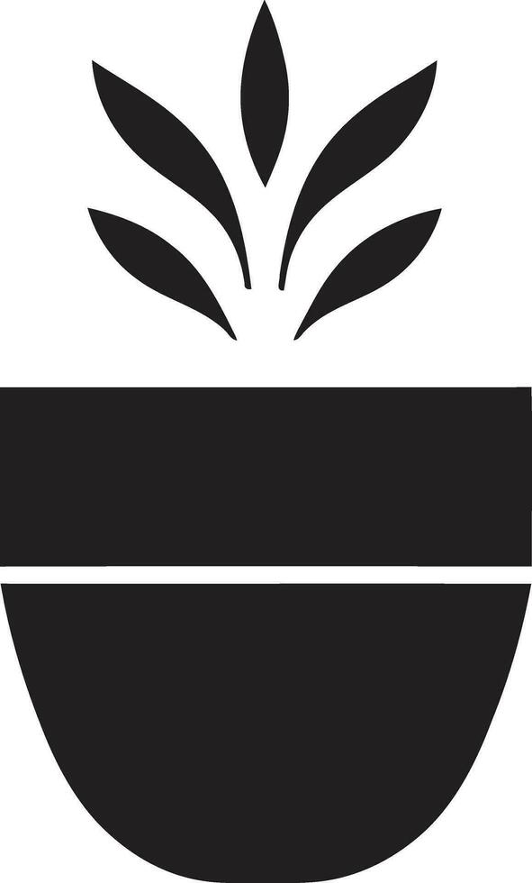 Botanic Brilliance Plant Emblem Design Verdant Visions Iconic Plant Vector