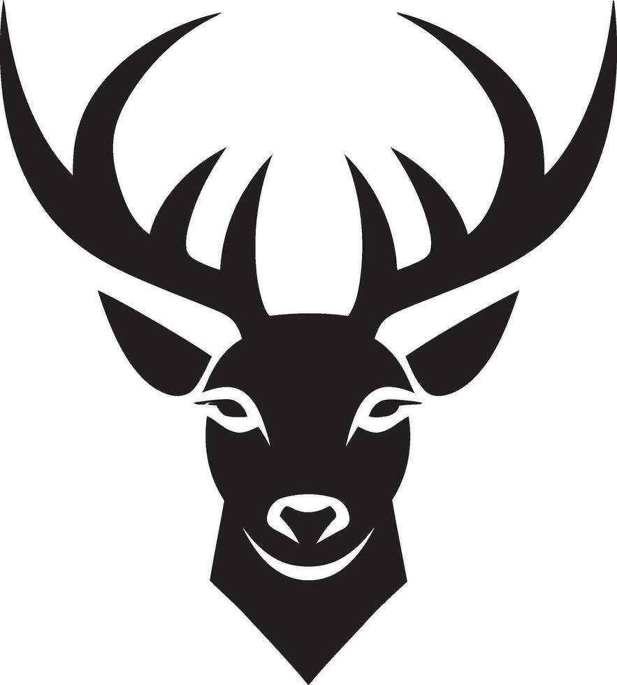 ciervo simbolismo ciervo cabeza icónico símbolo simbólico ciervo ciervo cabeza logo diseño Arte vector