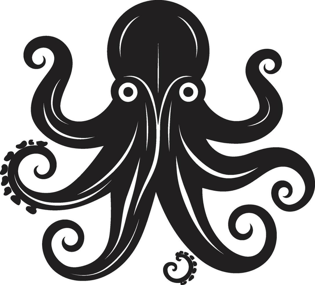 Serene Suckers Logo Vector Icon Oceanic Opulence Octopus Emblem Design