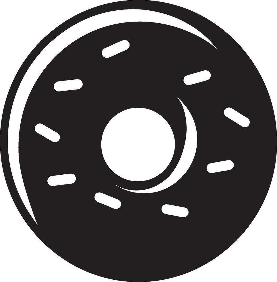 dulce remolinos rosquilla emblema diseño confitería carisma icónico rosquilla vector