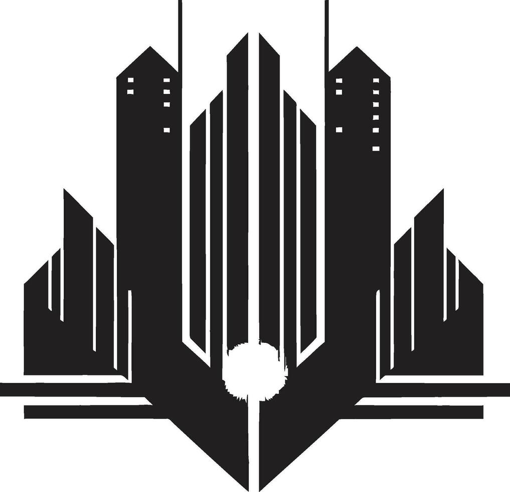 Urban Insights Real Estate Icon Vector Residential Radiance Iconic Property Emblem