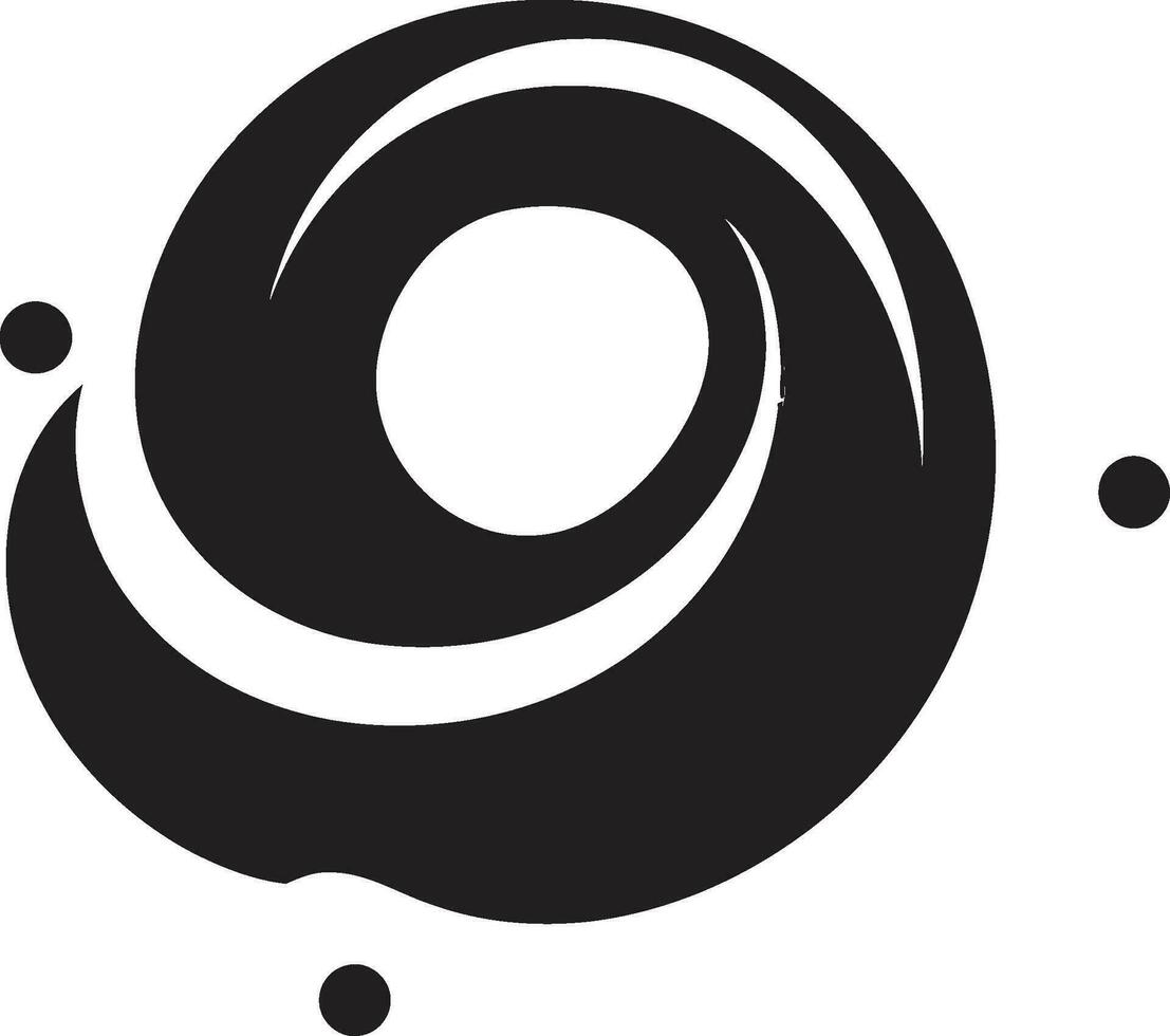 Sweet Swirls Donut Emblem Design Confectionery Charisma Iconic Donut Vector