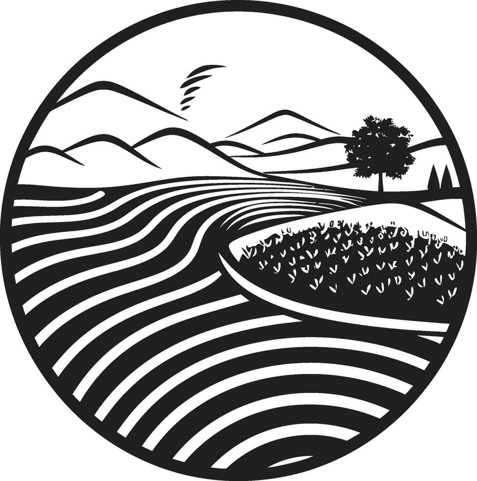 Farmstead Icon Agriculture Logo Design Vector Harvest Heritage Farming Icon Vector