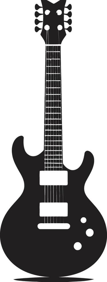 vibrante versatilidad guitarra emblema vector diapasón fusión guitarra logo vector gráfico