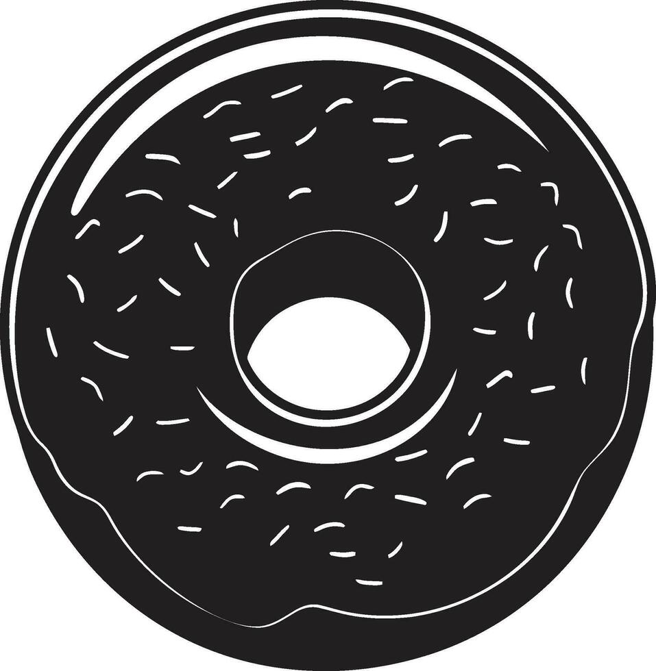 confitería carisma icónico rosquilla vector vidriado bondad rosquilla logo diseño