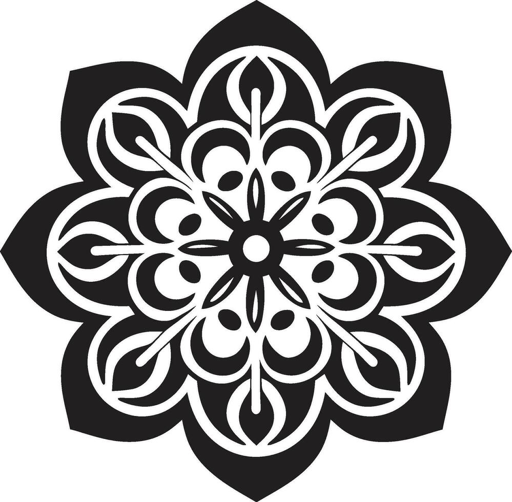 Radiant Revolve Logo Vector Mandala Ethereal Elegance Mandala Icon Emblem