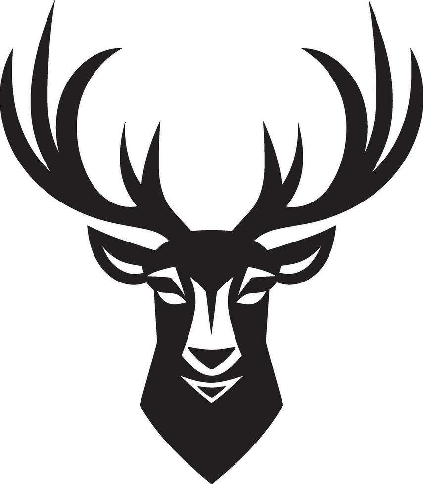 Natures Emblem Deer Head Logo Vector Art Stag Symbolism Deer Head Vector Emblem