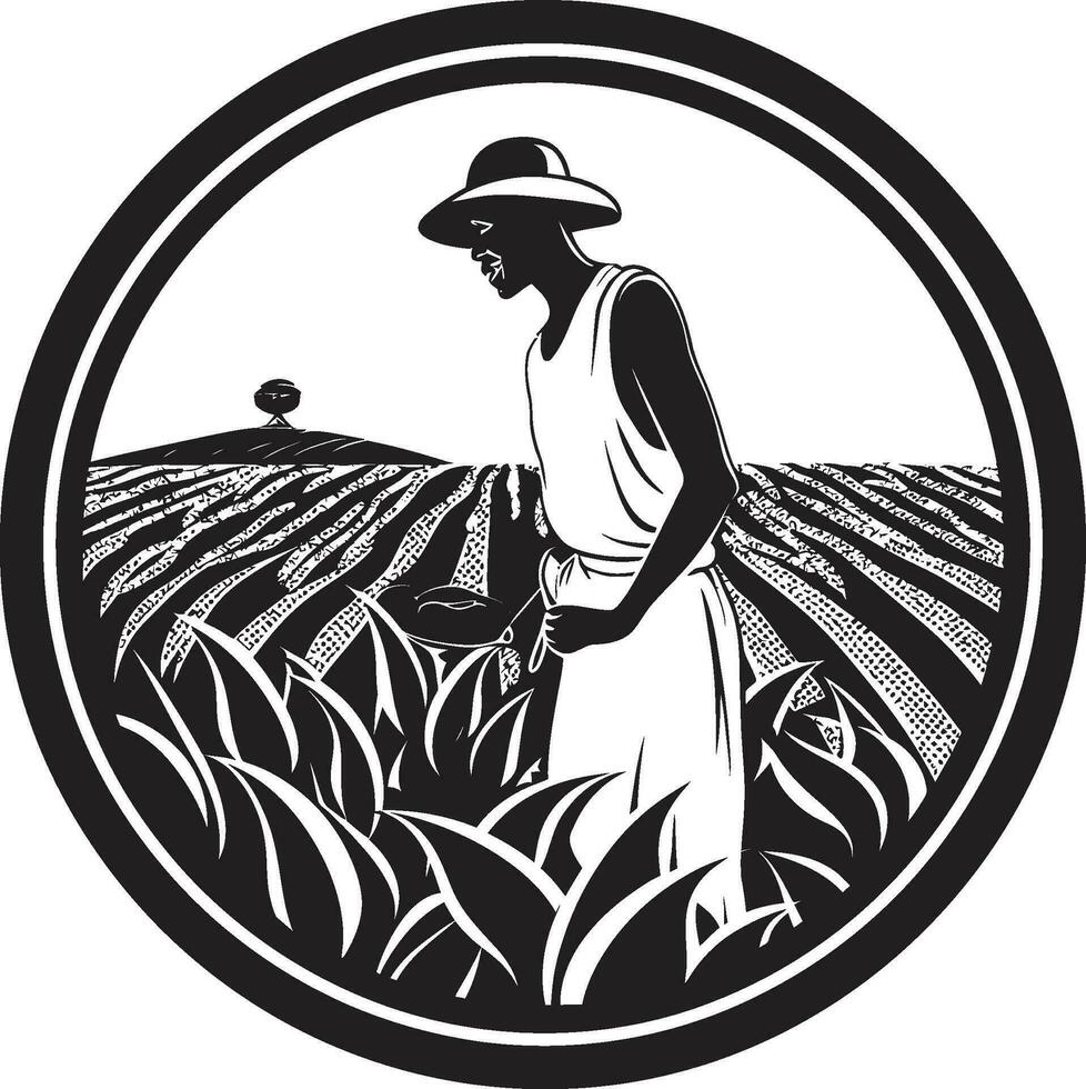 agrario legado agricultura logo vector gráfico rural ritmos agricultura icónico emblema