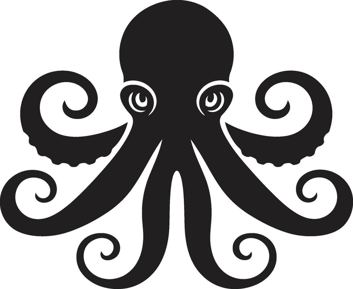 acuático arte pulpo icono vector profundo bucear diseños pulpo logo diseño