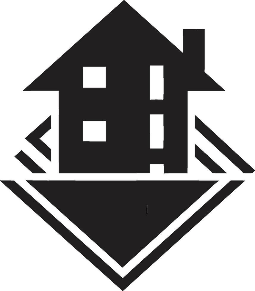 Cityscape Charm Realty Logo Design Prime Properties Iconic Estate Emblem vector