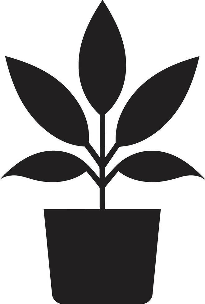 Greenery Glory Emblematic Plant Icon Flora Flourish Logo Vector Icon