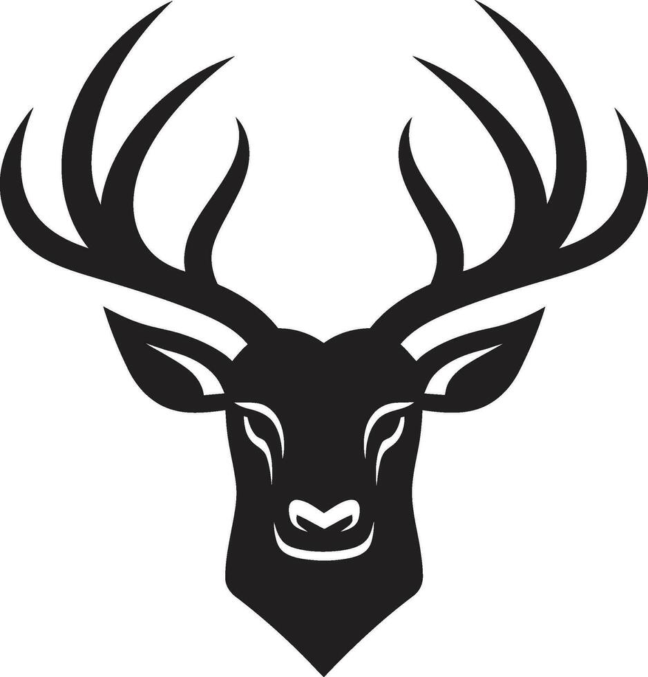 Stag Elegance Deer Head Logo Design Vector Wild Majesty Deer Head Emblem Vector Icon