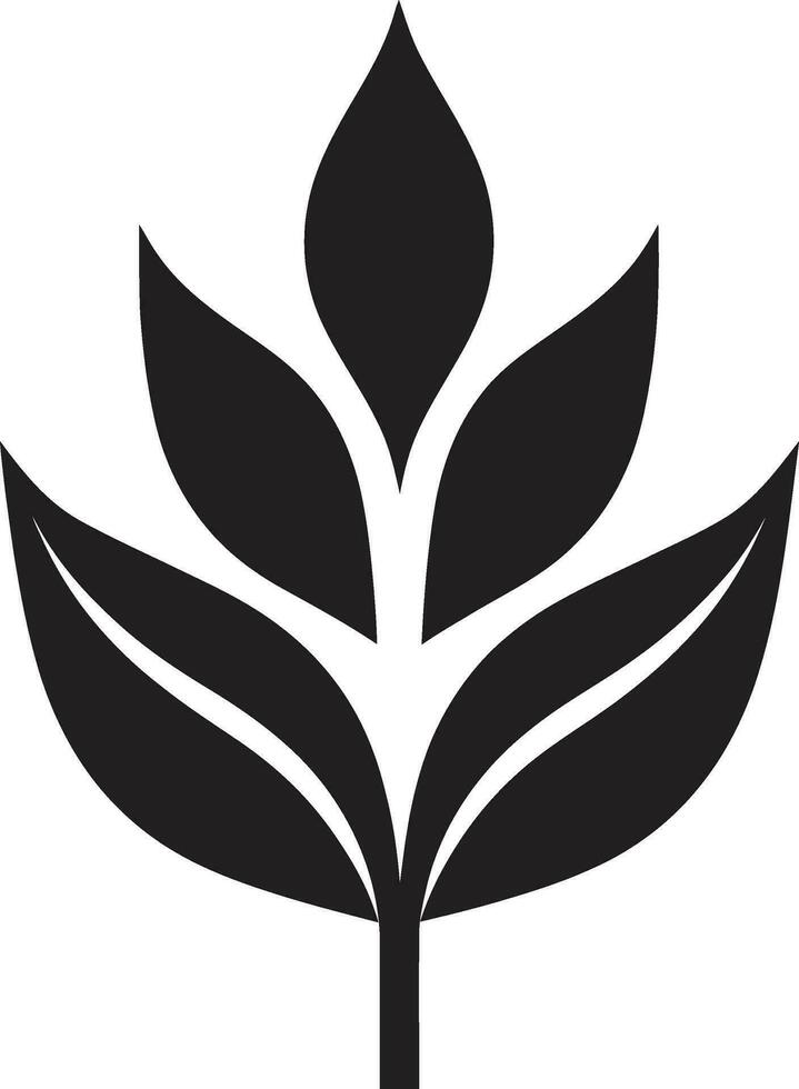 hojas perennes elegancia emblemático planta icono fotosintético orgullo logo vector icono