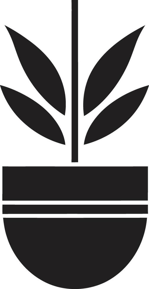 orgánico oasis logo vector icono frondoso legado planta emblema diseño