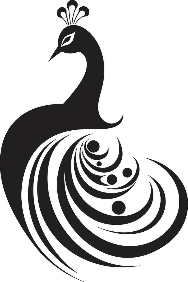 azur adornos pavo real emblema diseño cola pluma cuentos icónico pavo real vector